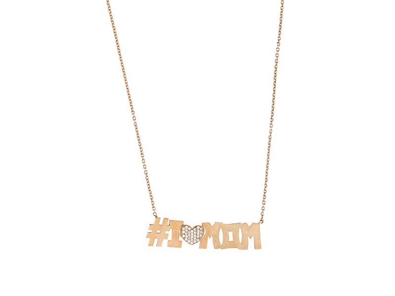 Collana Hashtag I Love Mom